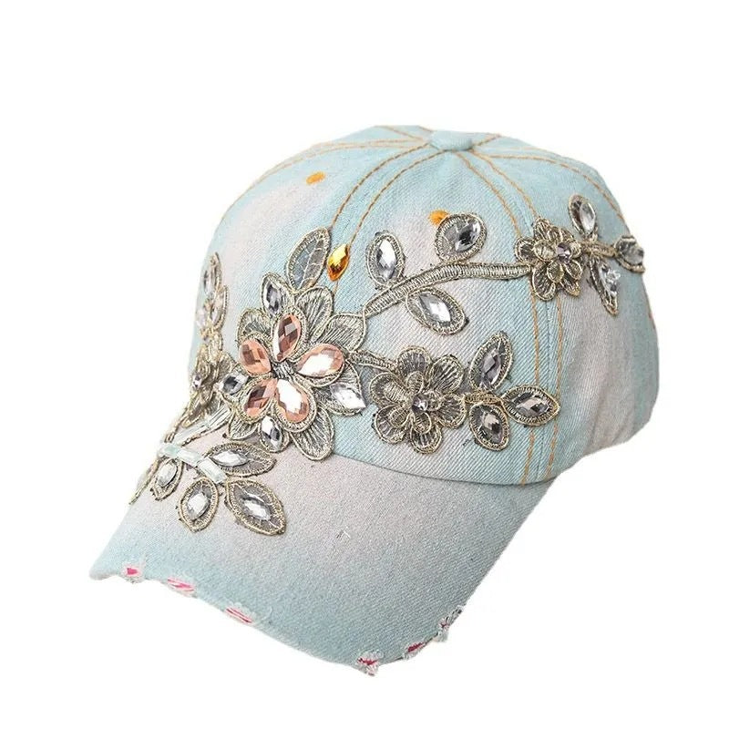 All-match Gold Silk Flower  Hat