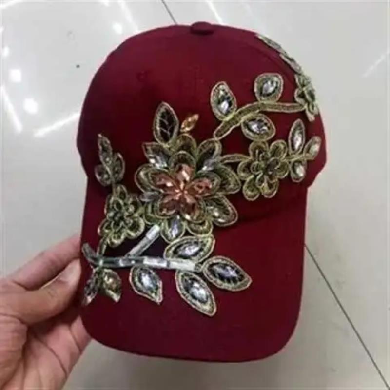All-match Gold Silk Flower  Hat