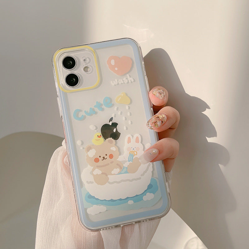 Fresh And Cute 17-Inch Compatible 16-Inch All-Covering Silicone Phone Case