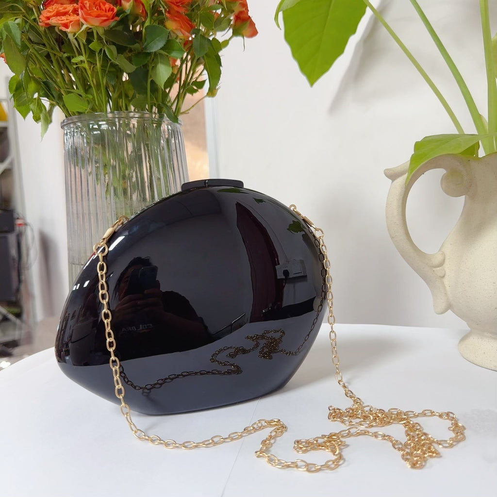 Acrylic Metallic Goose Clutch