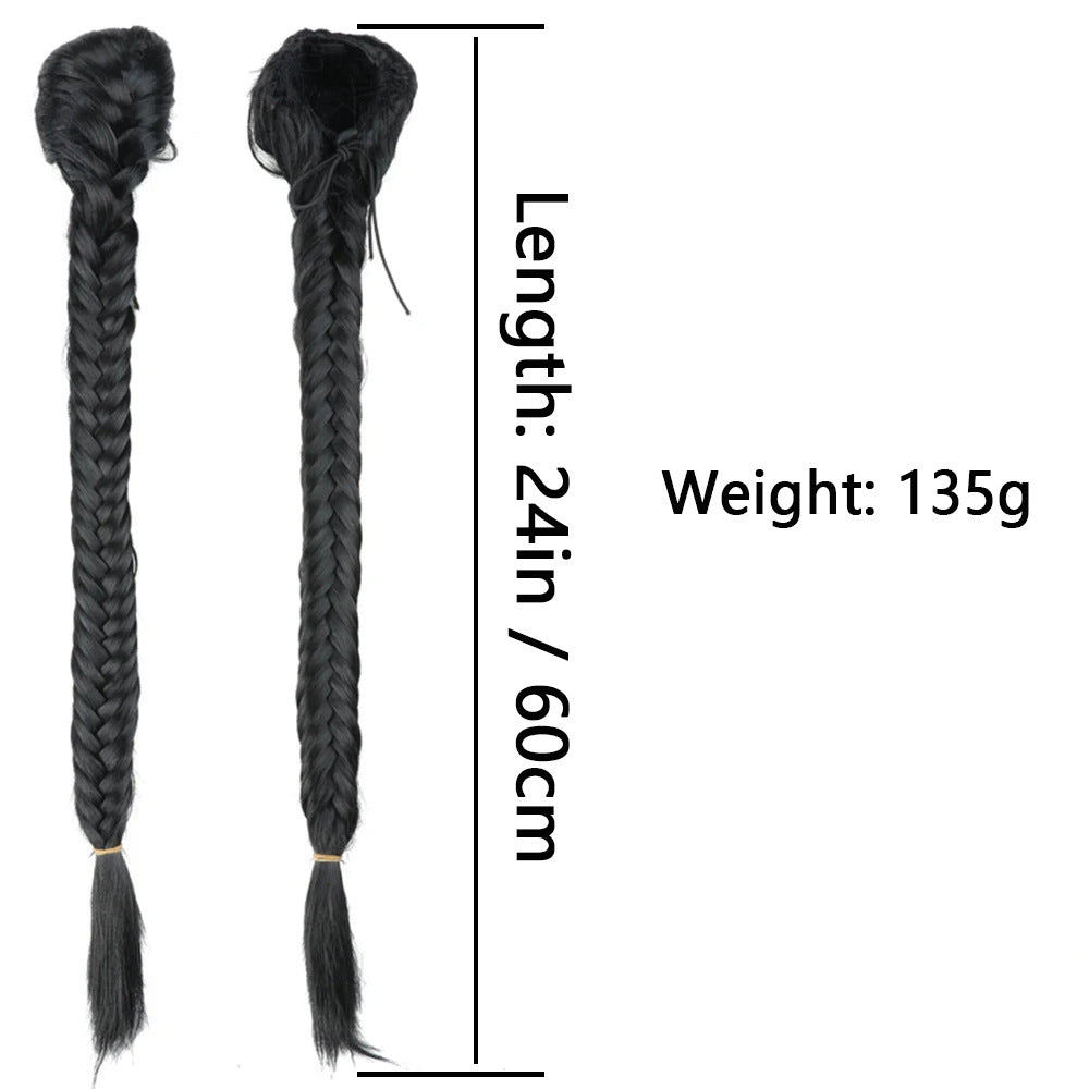 Synthetic Braided Fishtail Horse Tail Women's Wig