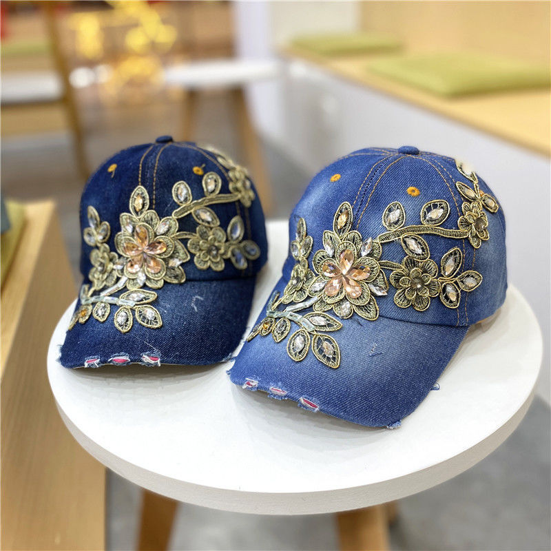 All-match Gold Silk Flower  Hat
