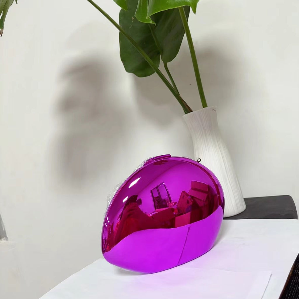 Acrylic Metallic Goose Clutch