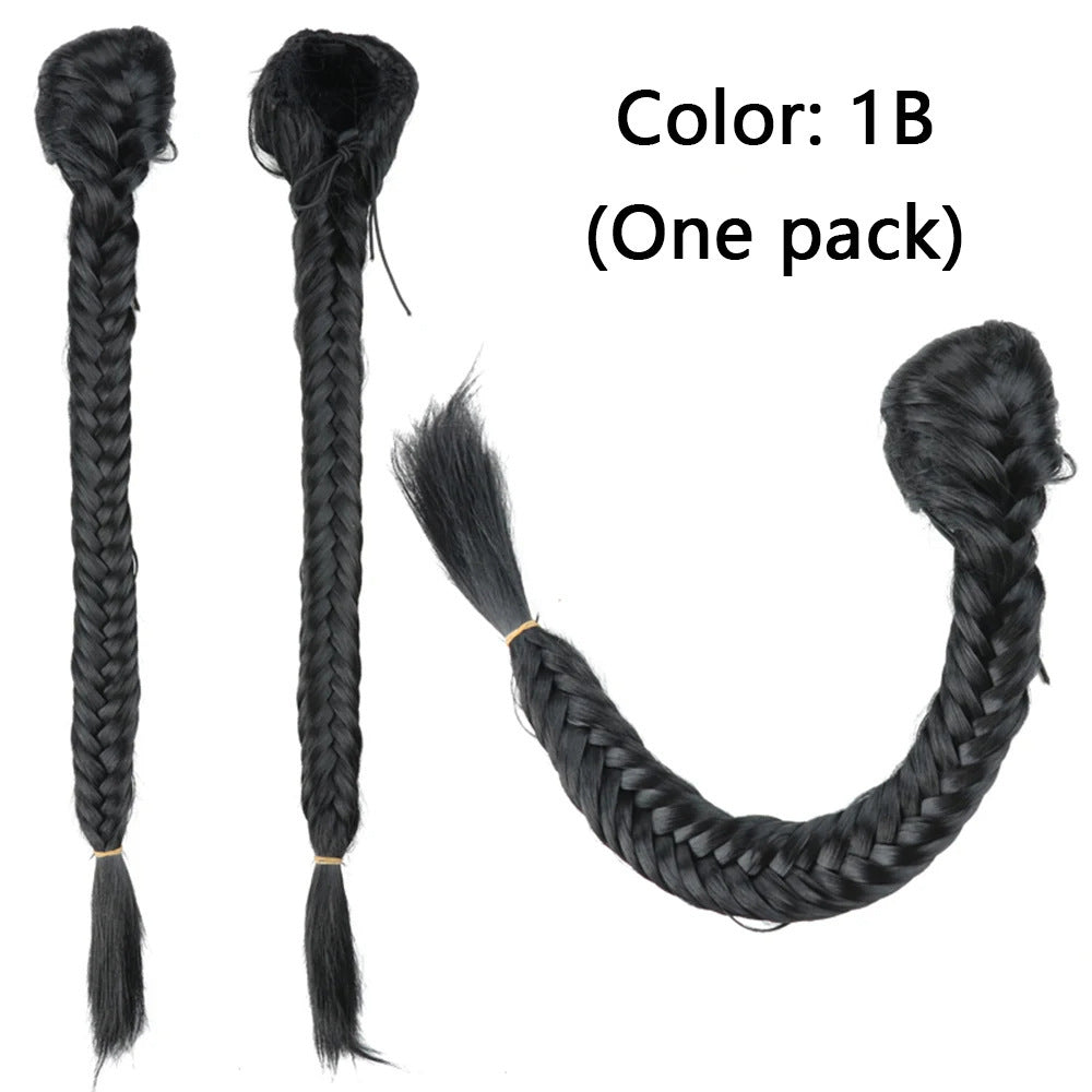 Synthetic Braided Fishtail Horse Tail Women's Wig