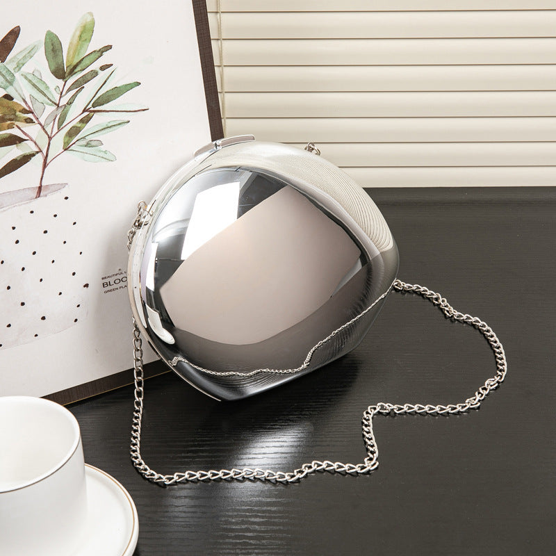 Acrylic Metallic Goose Clutch