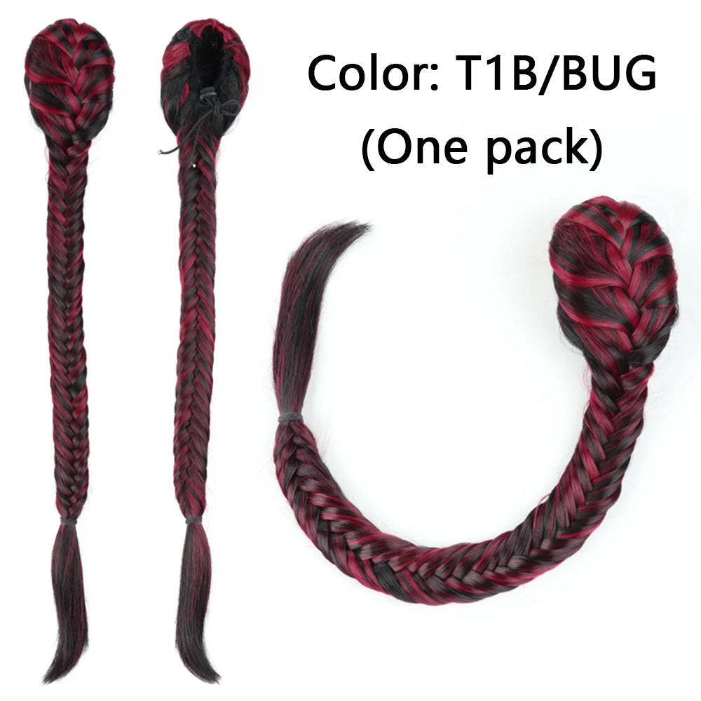 Synthetic Braided Fishtail Horse Tail Women's Wig