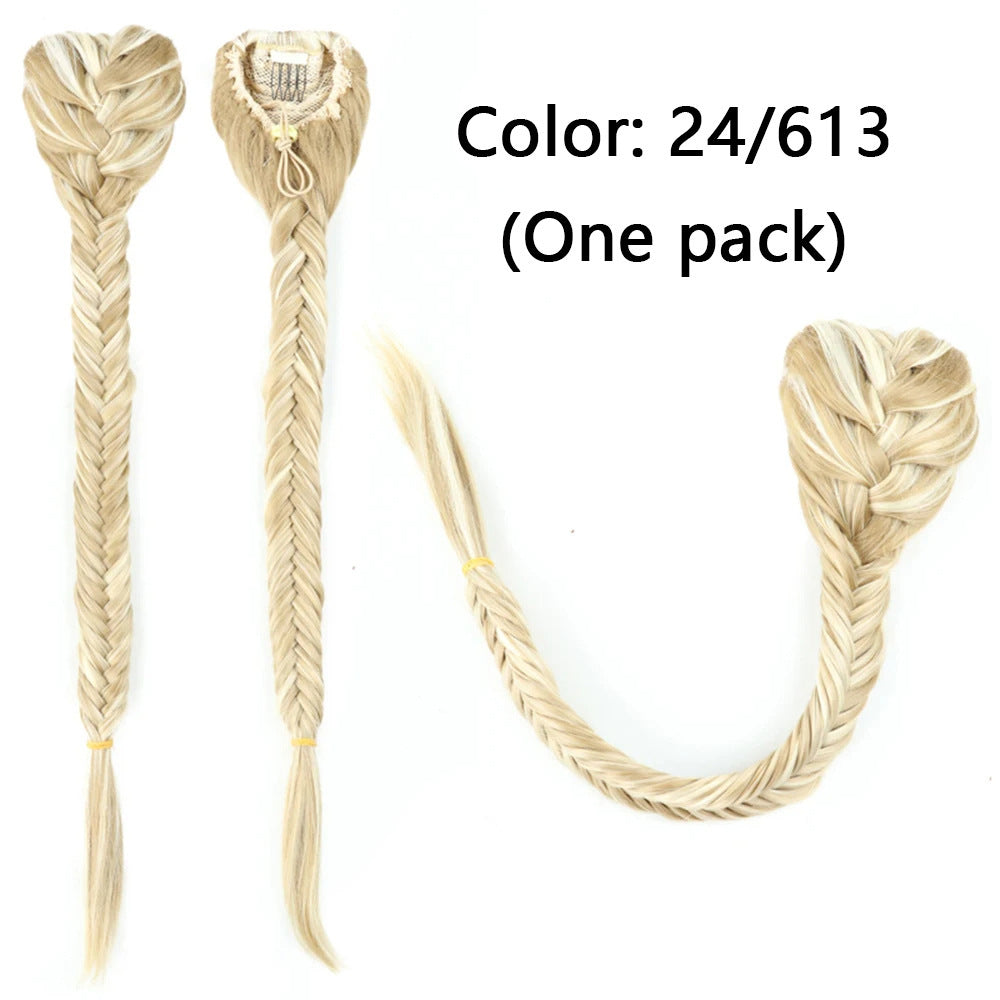 Synthetic Braided Fishtail Horse Tail Women's Wig