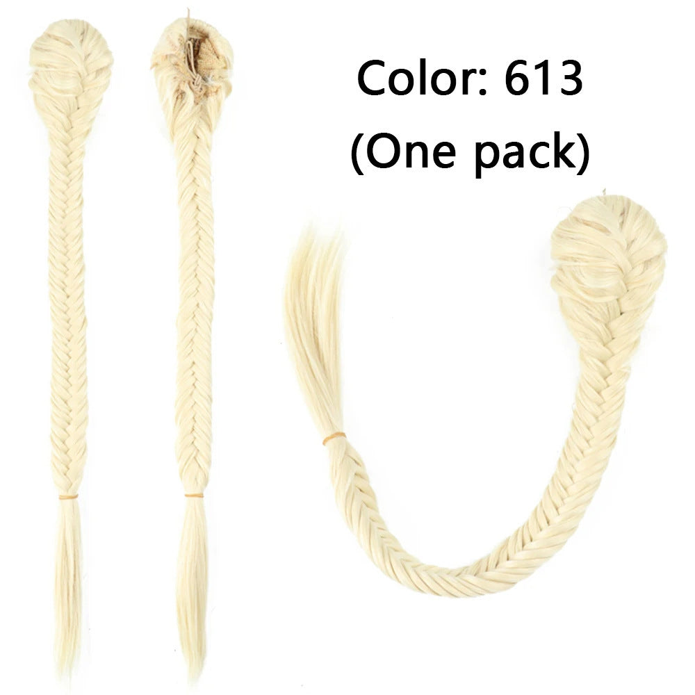 Synthetic Braided Fishtail Horse Tail Women's Wig