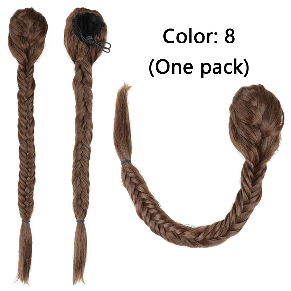 Synthetic Braided Fishtail Horse Tail Women's Wig