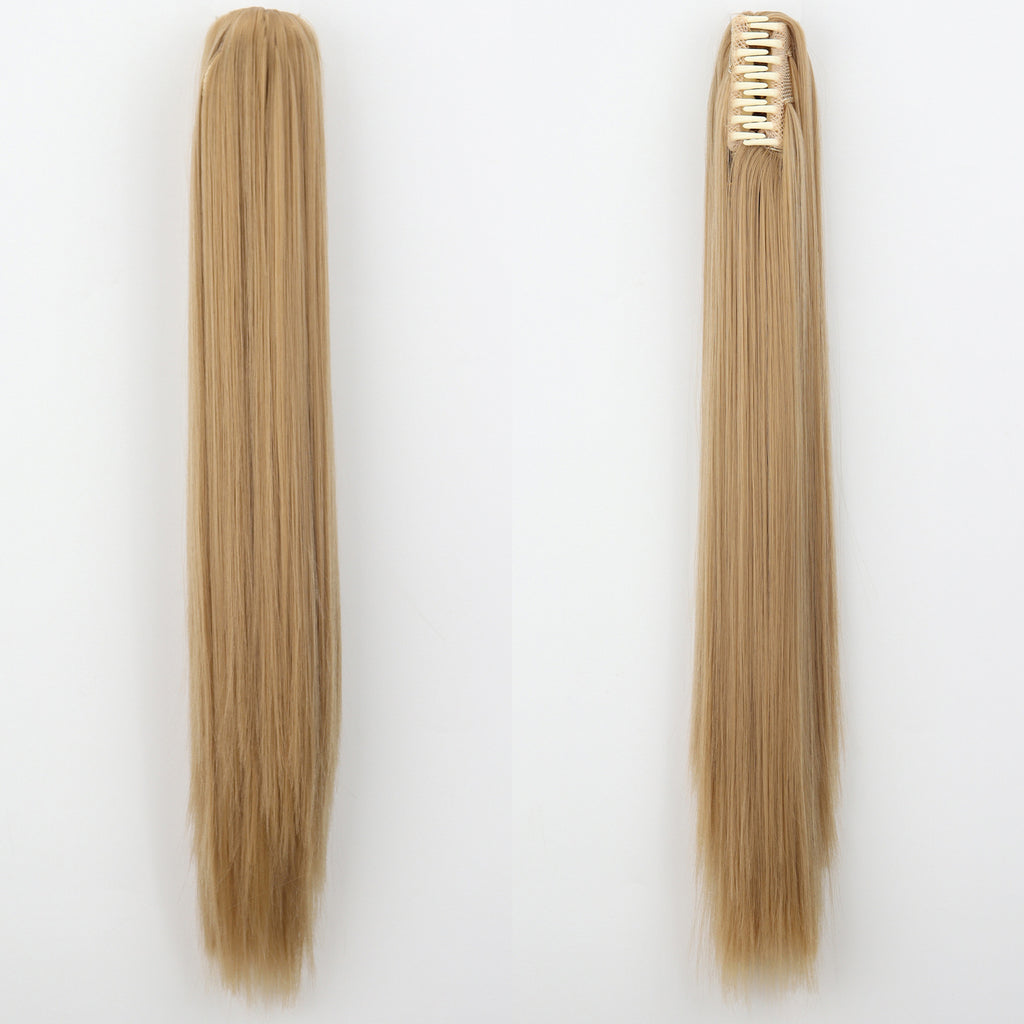 Fashion Ponytail Claw Clip Long Straight Hair Chemical Fiber Wig Fluffy