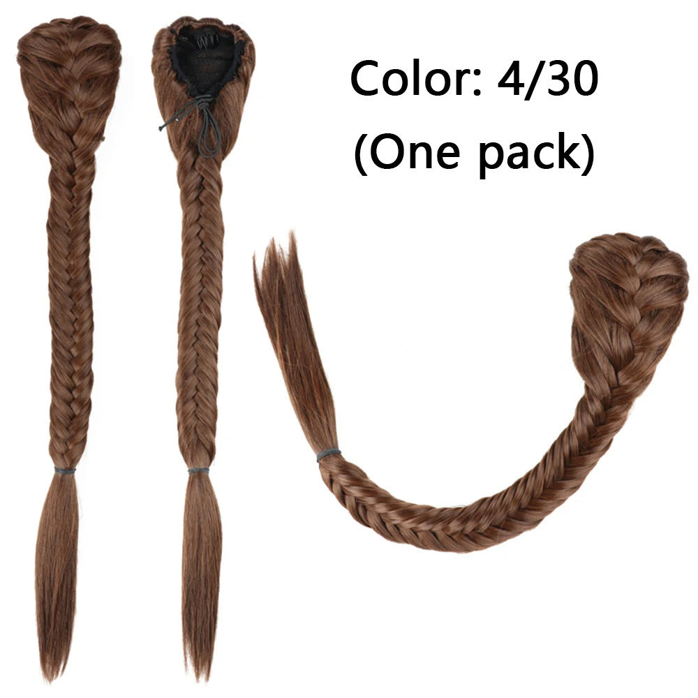 Synthetic Braided Fishtail Horse Tail Women's Wig