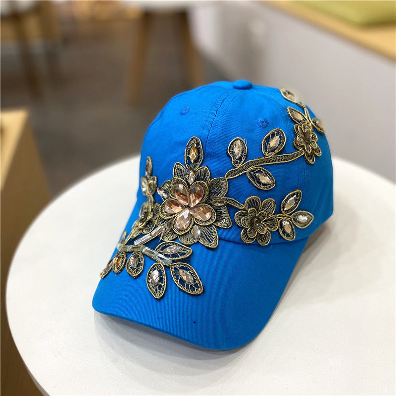 All-match Gold Silk Flower  Hat
