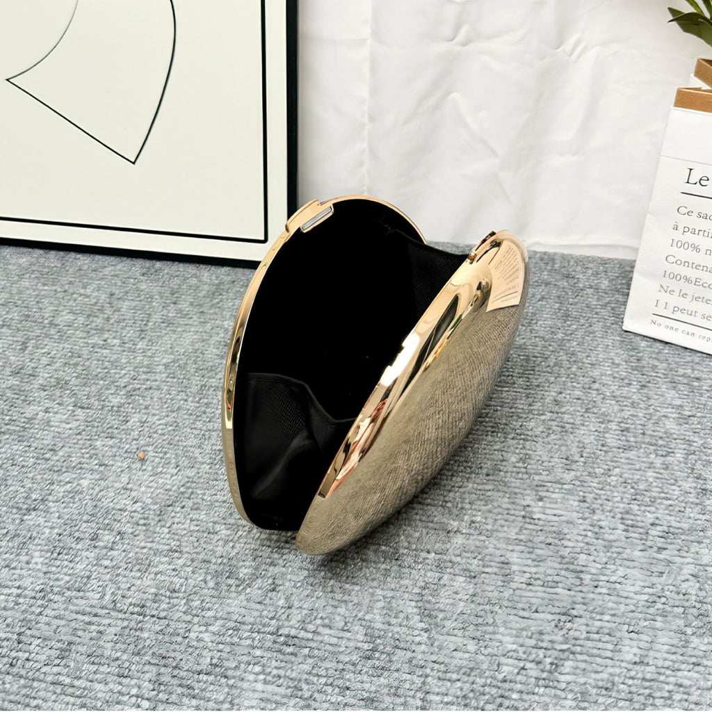 Acrylic Metallic Goose Clutch