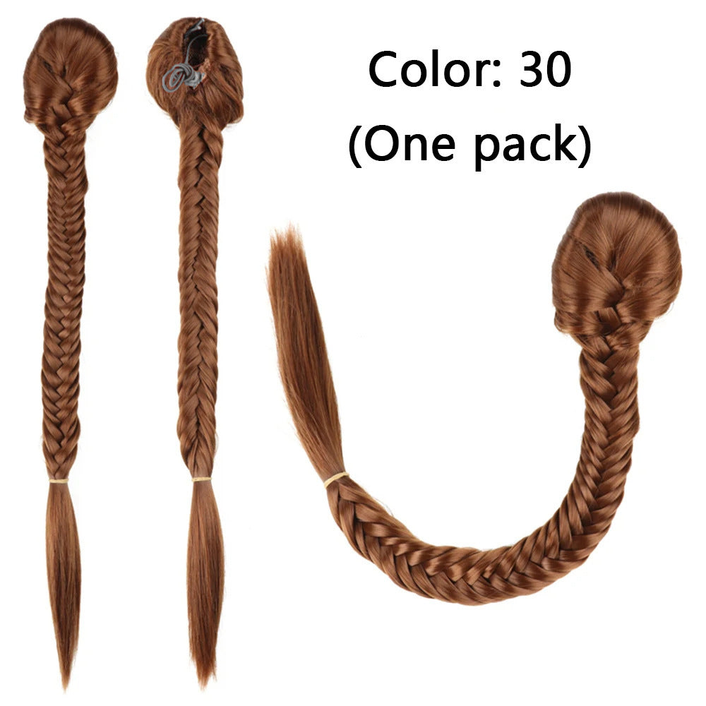 Synthetic Braided Fishtail Horse Tail Women's Wig