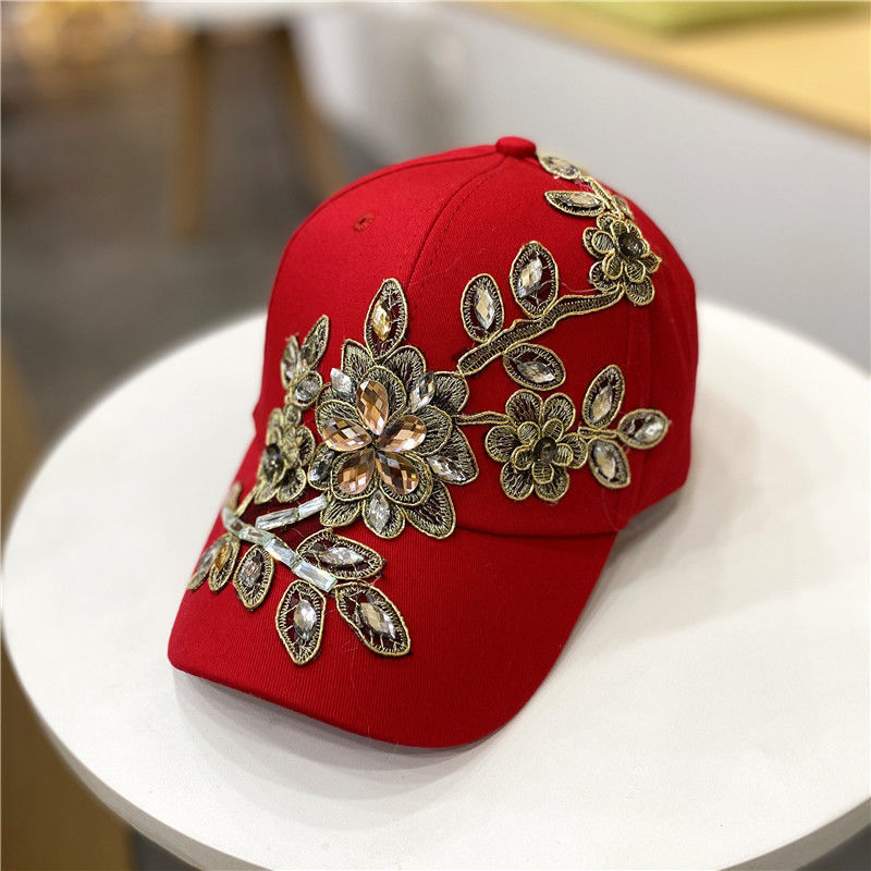 All-match Gold Silk Flower  Hat